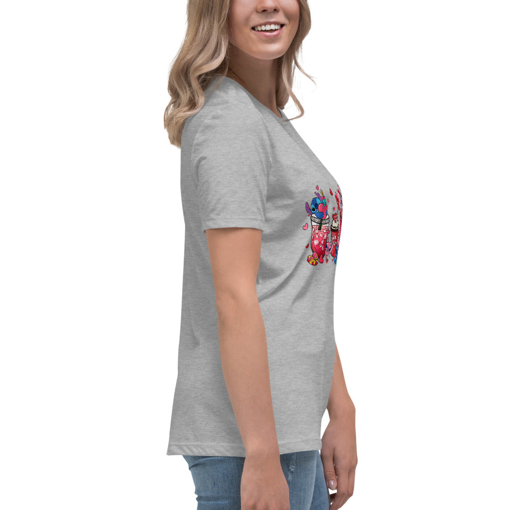 Women's Relaxed T-Shirt - Valentine Cup Set Display