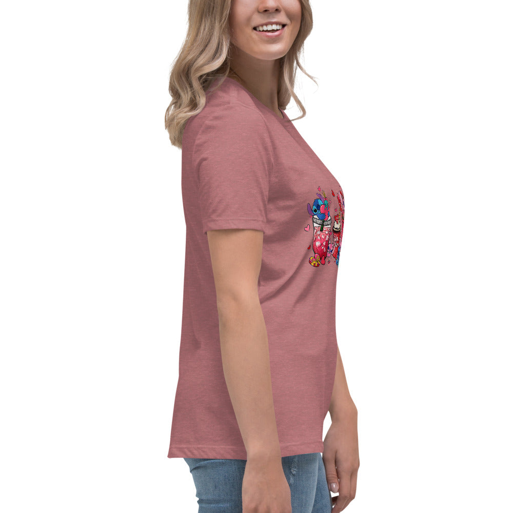 Women's Relaxed T-Shirt - Valentine Cup Set Display