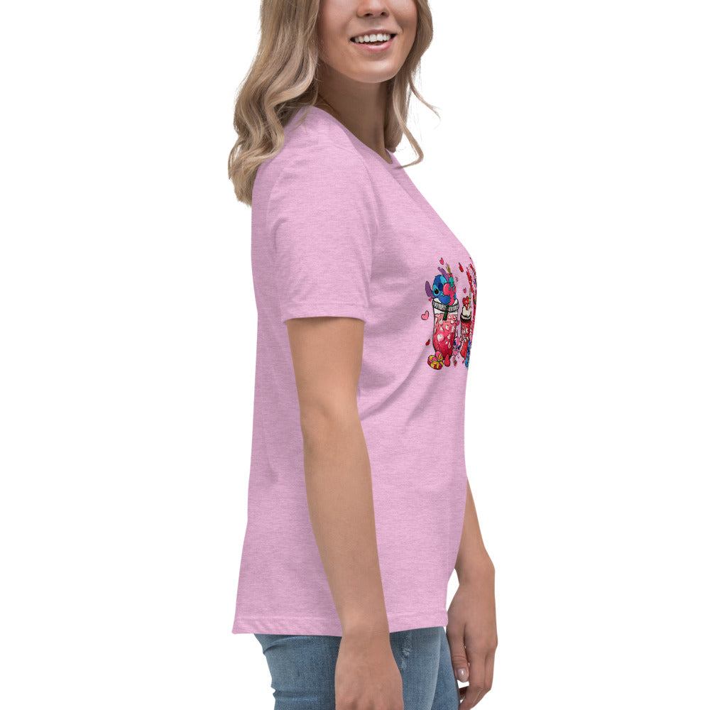 Women's Relaxed T-Shirt - Valentine Cup Set Display